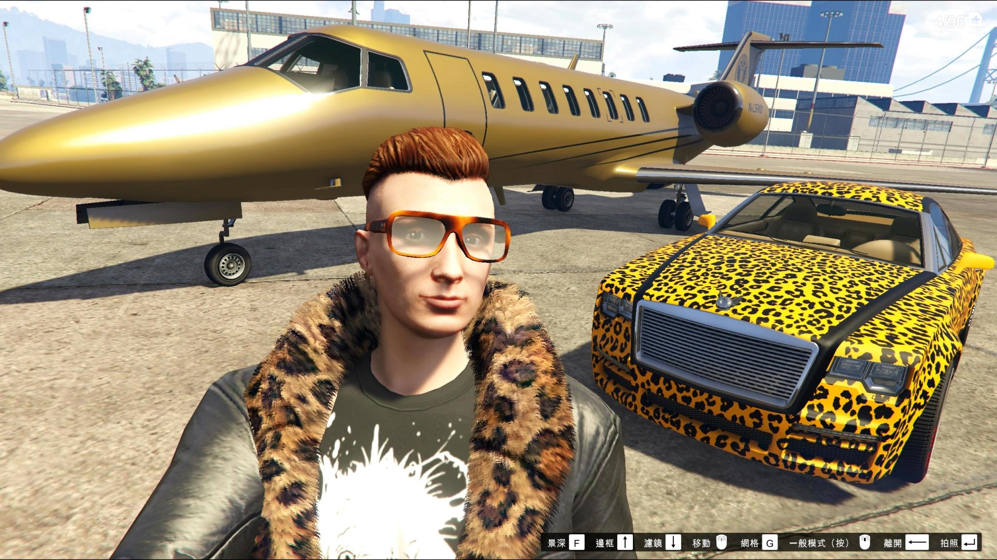 亚当熊 gta5线上ol联机土豪人生08私人飞机豹纹装全套 侠盗飞车