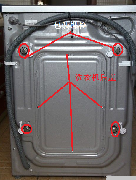 海尔洗衣机底部结构图图片