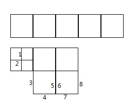 如何移动8根,变为9个正方形?
