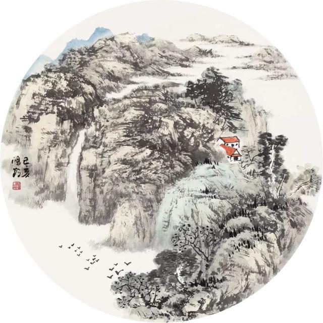 国画山水画比赛作品