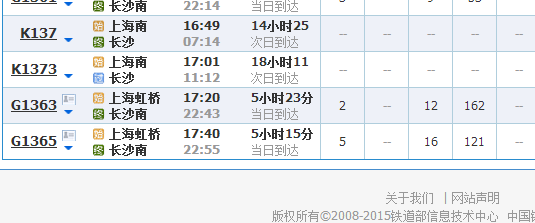 上海到长沙的火车票本月13日能买到吗