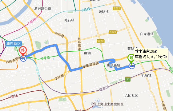 上海公交28路线路线图图片