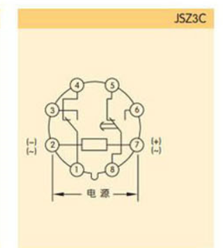 ST3PC-b时间继电器八个管脚电路图