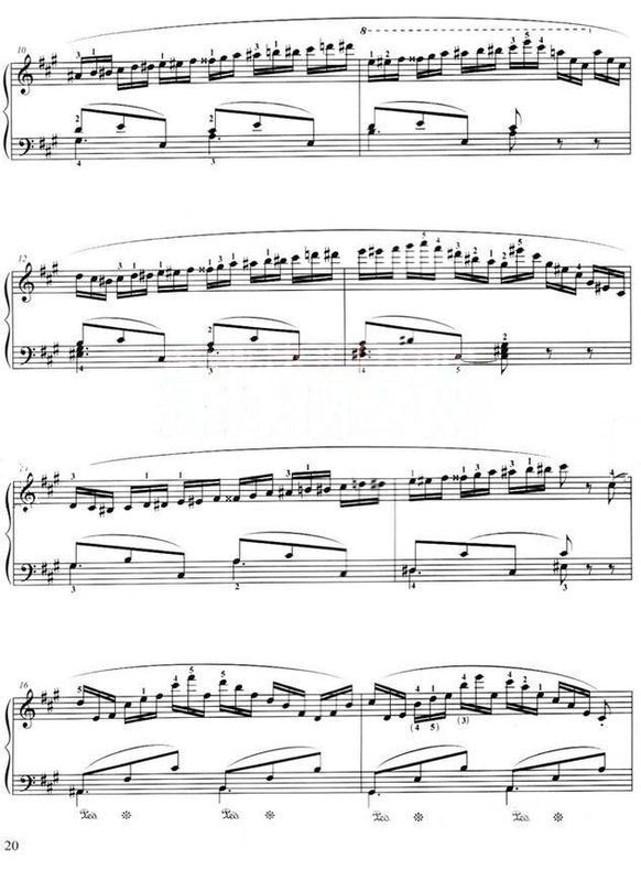 九级钢琴曲音诗练习曲奥伦豪普特曲