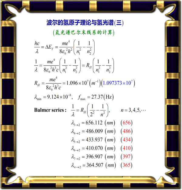 氢原子光谱巴尔图片