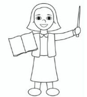 简单女老师怎么画