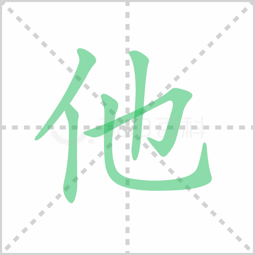 他的解释|读音|部首|组词