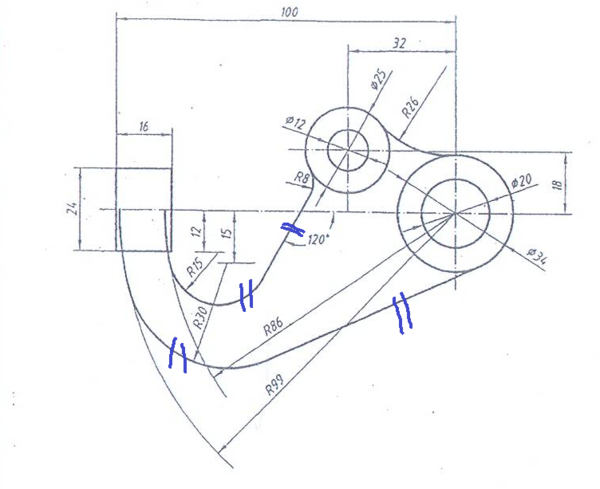 CAD问题:相切的圆弧怎么画?