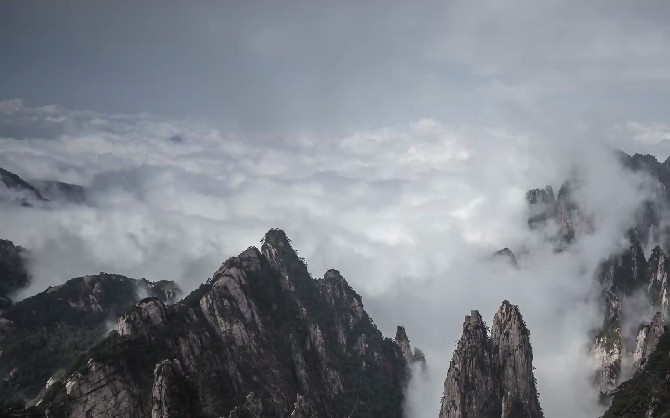 [图]安徽黄山唯美景观航拍