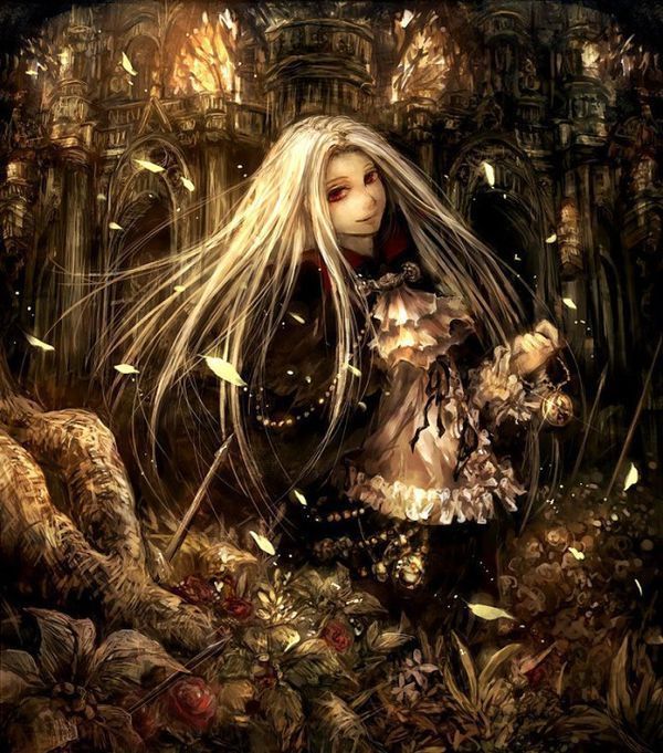 求一张动漫图片 男的亲吻穿着婚纱的女骷髅的