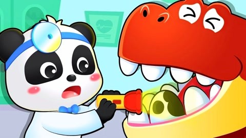 儿童 卡通动画:霸王龙 蛀牙了,儿歌童谣