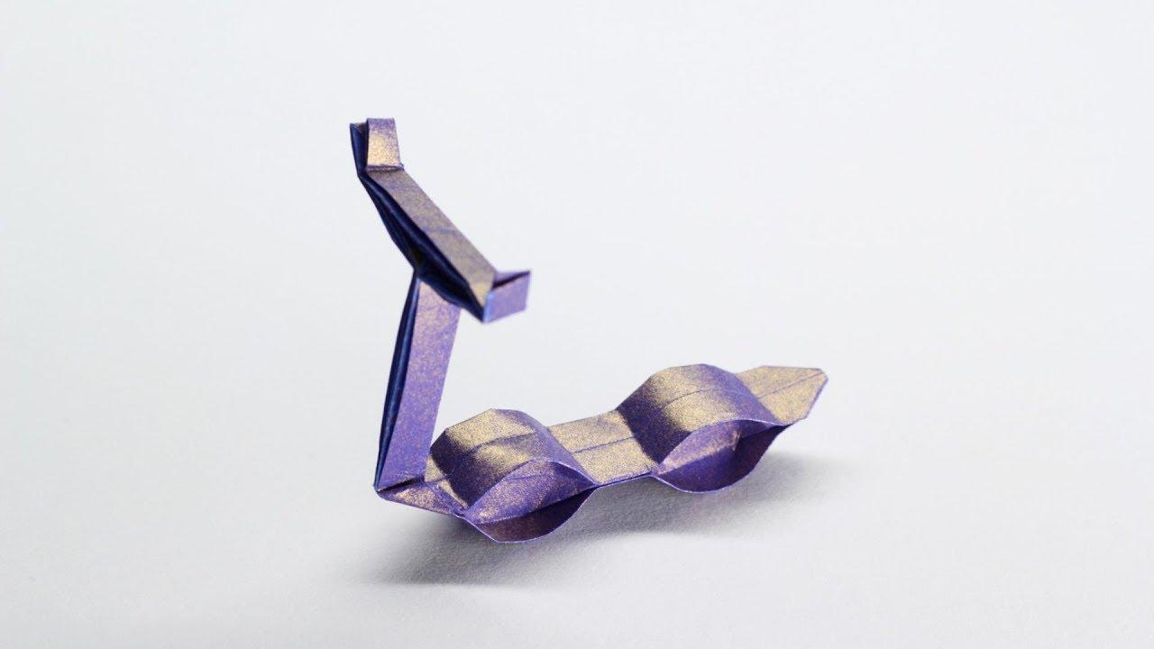 教你折纸滑板车,摆在桌上小巧又精美,很有意思!