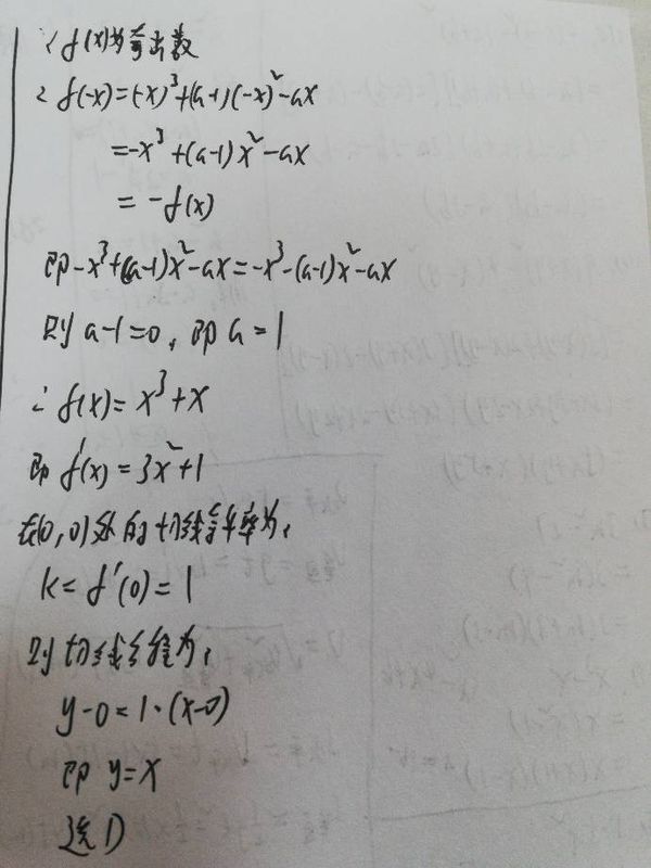 这题切线方程怎么求?