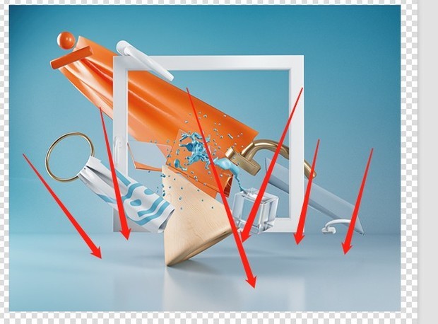 如图有点金属反光效果的地面c4d材质参数怎么