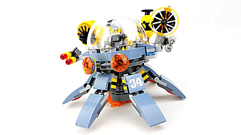 【月光砖厂】乐高lego幻影忍者大电影70610飞天潜水艇积木速组评测