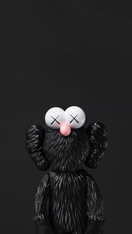 求kaws的高清手机壁纸 高清! 要黑灰色调 类似如下 谢谢