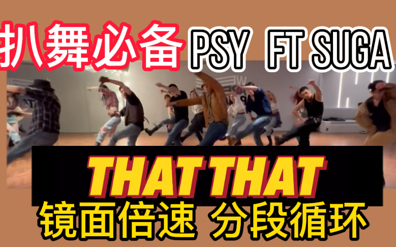 [图]【扒舞必备】PSY ft. SUGA 《 THAT THAT 》镜面放大 分段循环 音源替换 投屏倍速