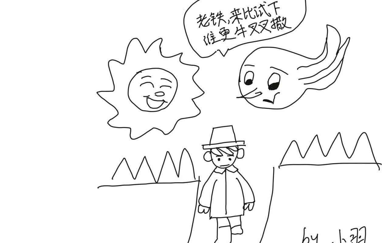 睡前故事- b>北风和太阳 /b>,老铁来较量下撒