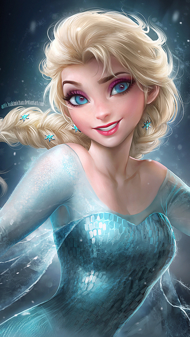 冰雪奇缘艾莎怎么画