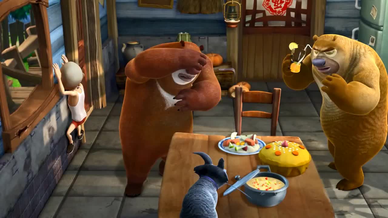 熊出没之 秋日团团转:熊二煮杂菜汤自己都不吃,光头强竟然说好吃