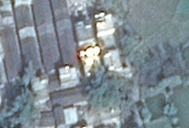 我家的屋顶在谷歌卫星地图里面看到一个葫芦型