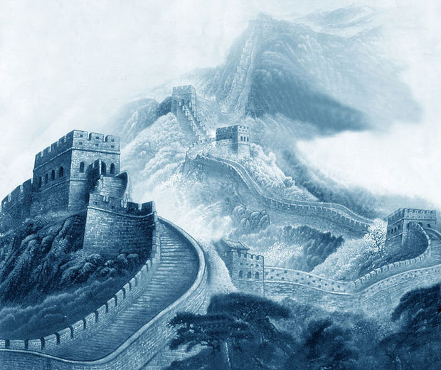 怎么画长城侧面