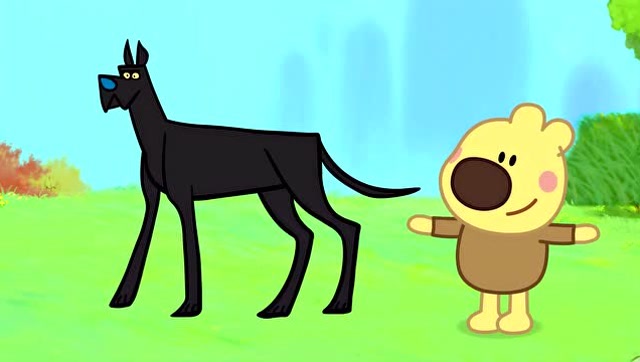 小小画家熊小米动画片,熊小米这次要画的是又高又大的大丹犬