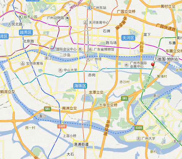 广州万胜围地铁站是属于广州哪个区了