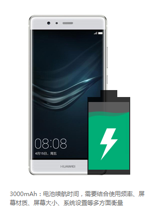 华为p9换什么电池耐用