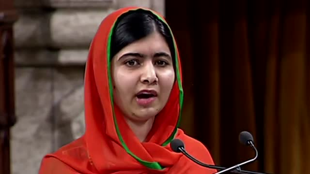 马拉拉在加拿大国会的演讲