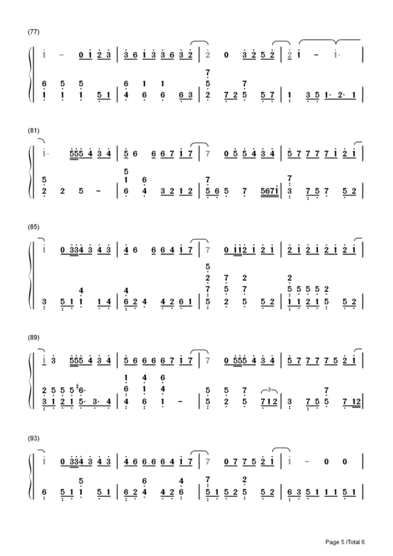 tempestissimo数字谱图片