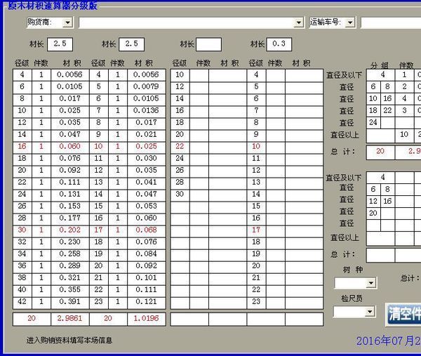 钢材材积表图片