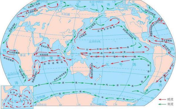 大西洋表层环流图片