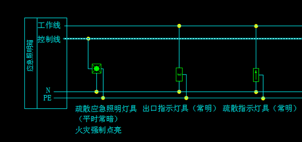 电气疏散指示灯问题