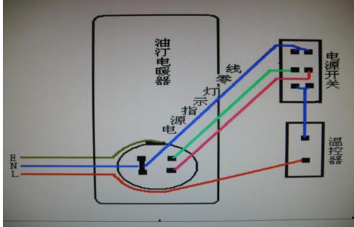 电暖气开关怎么接图片图片