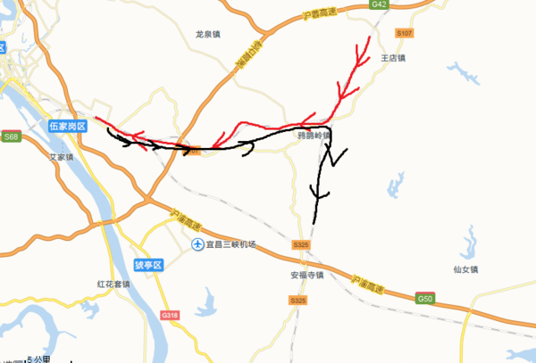 襄阳到湛江的火车走宜昌东变方向了