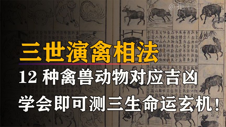 [图]三世演禽算命法:巧借12种禽兽测算吉凶,袁天罡最牛占卜绝学!