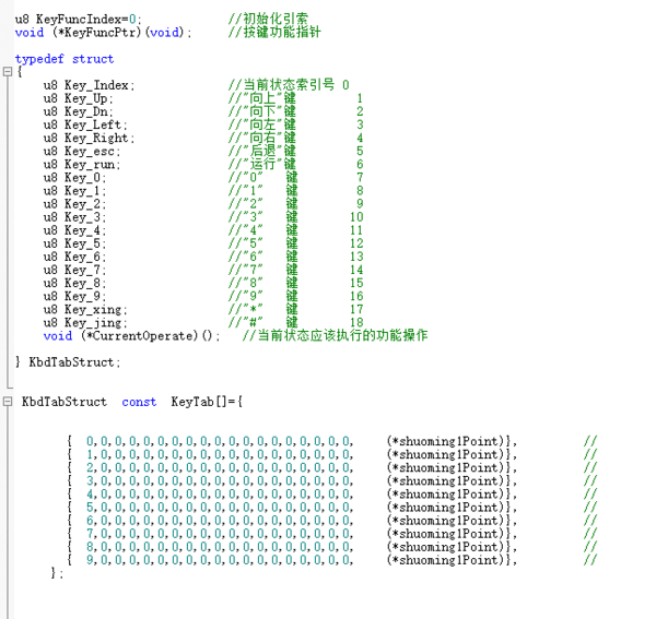 keil多文件调用结构体指针应该如何定义,如果是