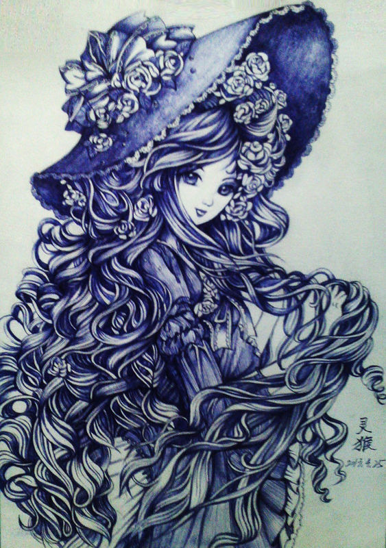 求圆珠笔手绘百度云教程,最好是电子书加视频(风景,人物,动物,植物