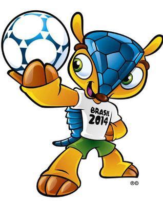 用五个句子描写巴西世界杯吉祥物--fuleco的外