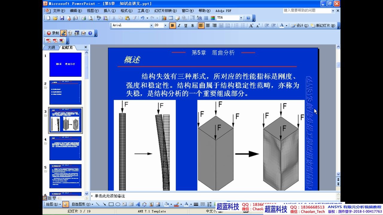 [图]3.1 知识点讲解 -ANSYS屈曲分析