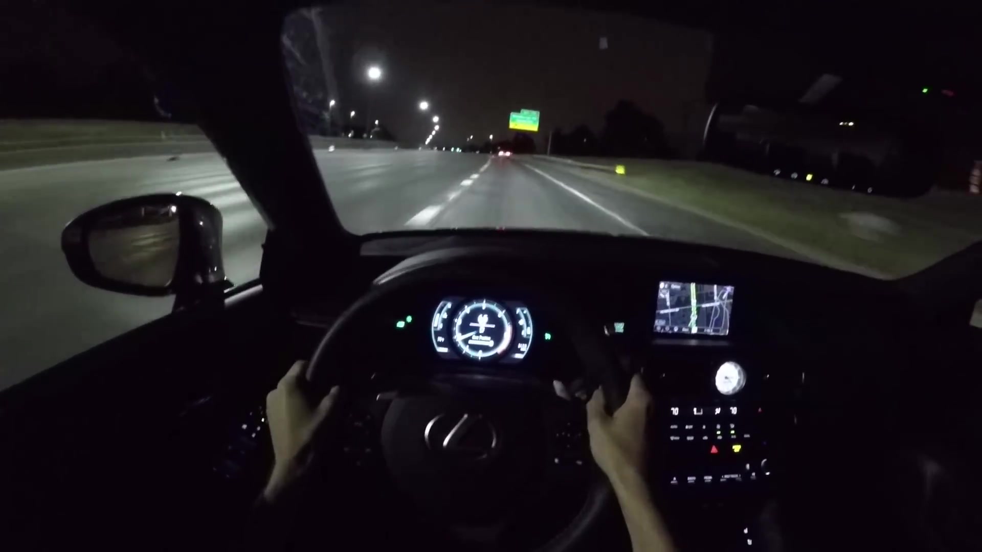 「汽车试驾」雷克萨斯lexus is350 f sport - 个人主视角试驾夜间