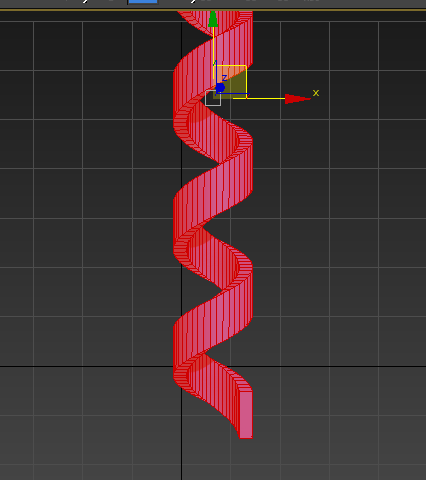 3Dmax,这个螺旋体是有长方体构成的,我想改成椭圆构成的,怎么样效果最好?如图