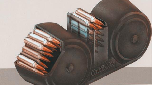 就怕子弹打不光的 b>大容量 /b>双鼓形 b>弹匣 /b>