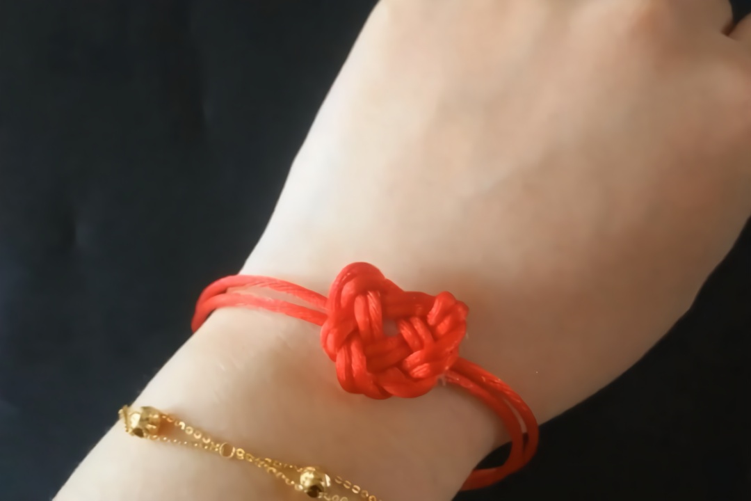 超美的 情人结红绳情侣手链编绳,90秒教你学会