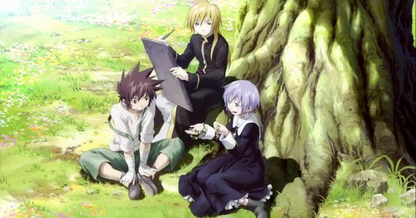 冥王神话片尾树下那张图 希望能是大图 就是片尾花之锁 天马 亚伦 和