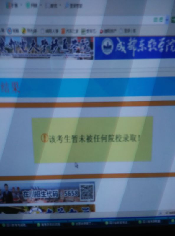 在 四川省教育考试院招生考试信息查询系统上
