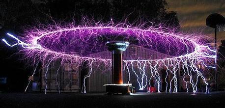 特斯拉放电,高压包