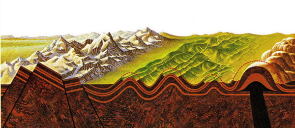 高中地理中构造地貌和地质构造的区别