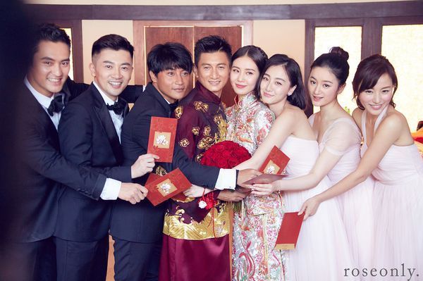 刘诗诗吴奇隆婚礼伴郎伴娘是谁?